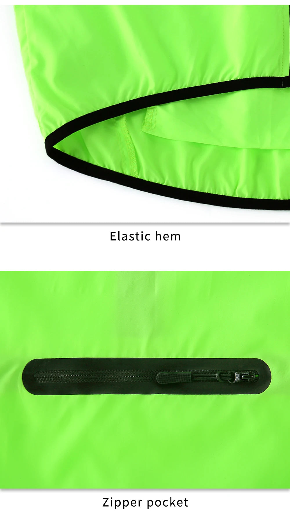 WOSAWE Men’s Ultralight Windproof Cycling Jacket – Reflective & Long Sleeve